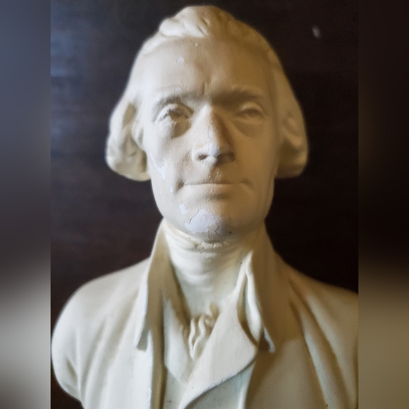 Vintage Thomas Jefferson Bust 8" by ALVA & Seth Thomas Metronome - Picture 6 of 6